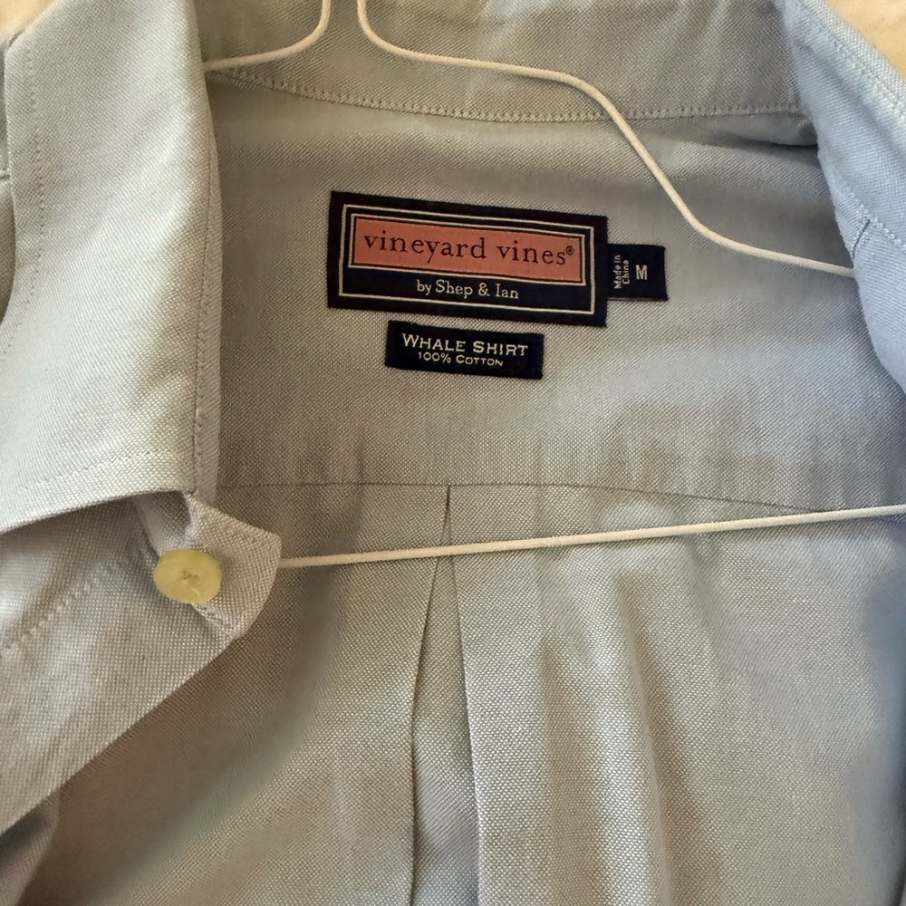 Vineyard Vines Blue Dress Shirt - Medium - $15